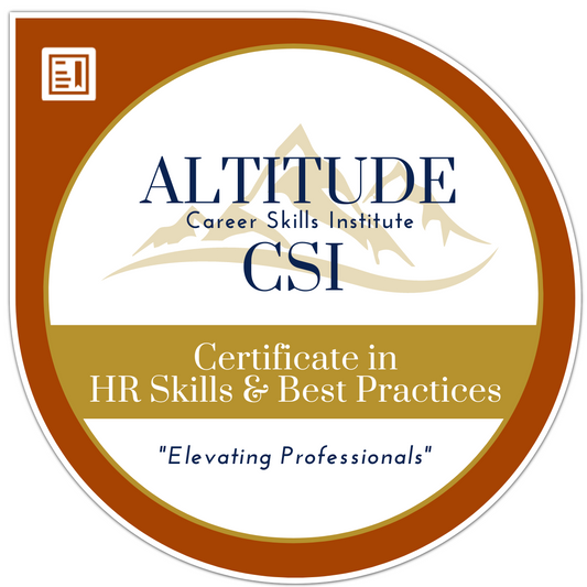 HR Skills Best Practices Certificate