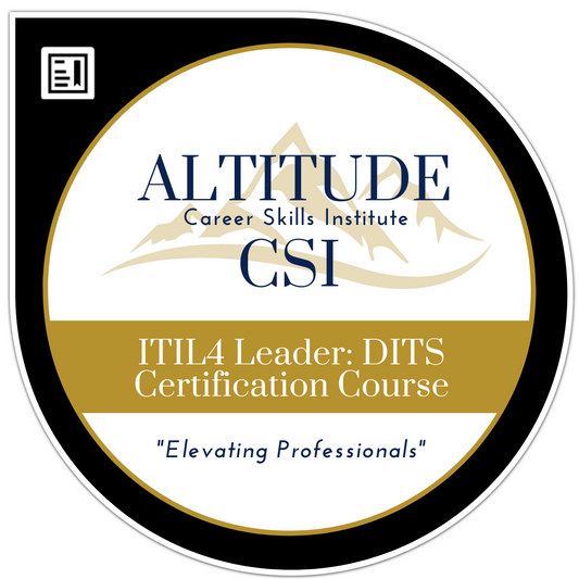 ITIL4 Leader: Digital & IT Strategy (DITS)