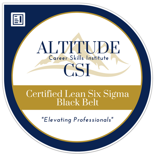 Lean Six Sigma Black Belt Certification Course