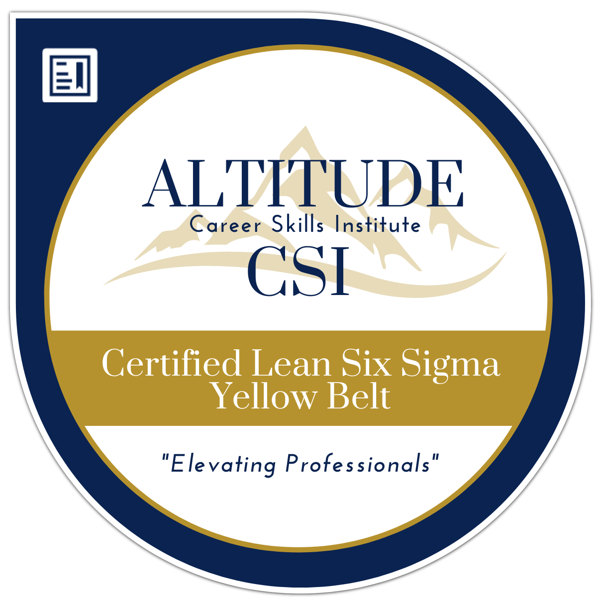 Lean Six Sigma Yellow Belt Certification Course