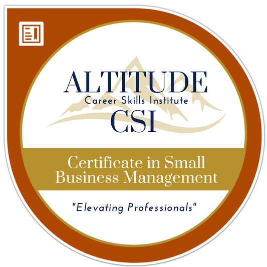 Certificate in Small Business Management (ACE Credit)